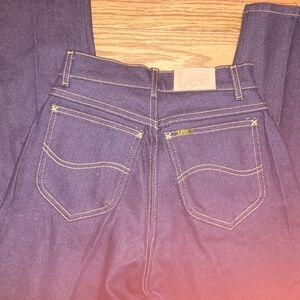 Dark Blue Denim Jeans Lee Women's 6 Petite